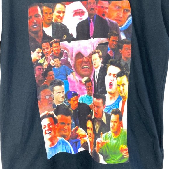 Graphic Ink Unisex Black Friends Chandler Bing Graphic T Shirt US XL - Picture 3 of 5